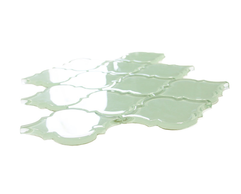 Carrelage mosaïque en verre Xenon Arabesque 3 po x 3 po - Finition pour dosserets et murs - 0,9 pi2