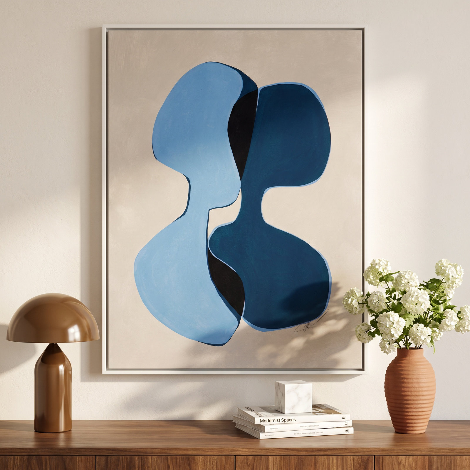 In Unity Collection "In Unity I" Print, 41.5" H x 31.5" W x 2" D, White Framed