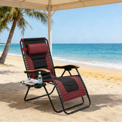 Reclining Zero Gravity Chair with Cushion