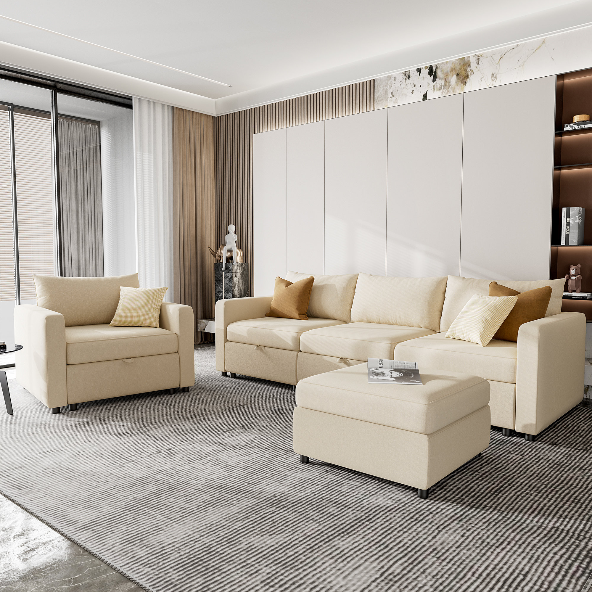 Suann 3 - Piece Living Room Set