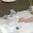 Waterfall Widespread Bathroom Faucet with Drain Assembly-95110730