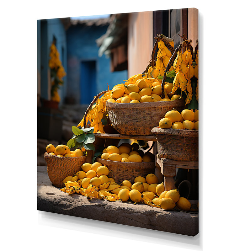 «Cuba Citrus Harmony I», reproduction sur toile, Toile tendue, H 20 po x l 12 po x P 1 po