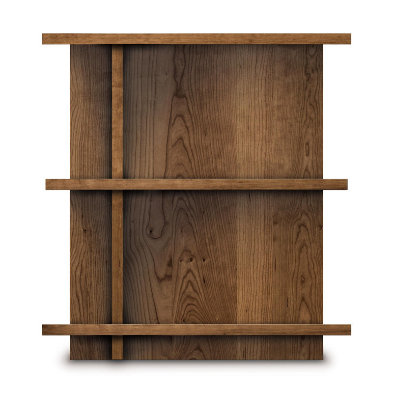 Mansfield Solid Wood Nightstand, Left, Natural Walnut