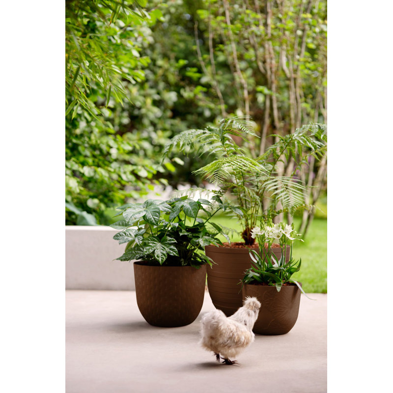Plant Pot, 24.3 x 29.5 x 29.5, Rusty Brown