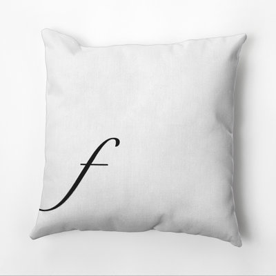 Monogram Design Collection Reversible Throw Pillow
