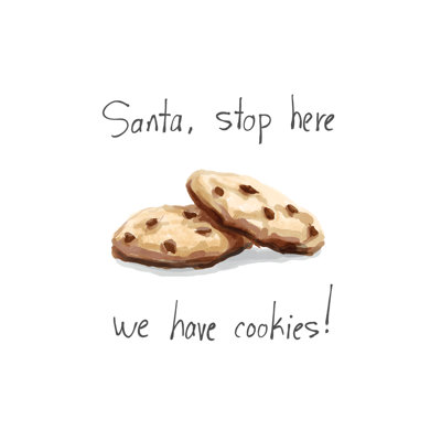 Cookies For Santa - Wrapped Canvas Print