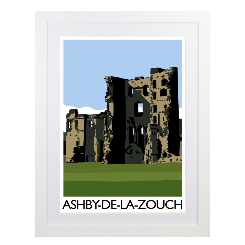 Ashby-de-la-Zouche by Richard O'Neil - Print, 54 cm H x 44 cm W x 2.2 cm D, White Wood Frame