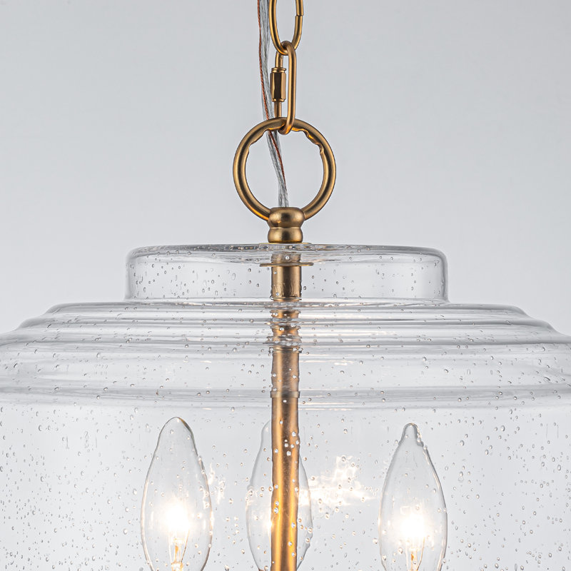 Luminaire suspendu en verre 3 lumières