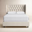Lit tapissier capitonné standard à profil bas Tomey-16769512-21687095