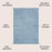 Wolcott Modern Minimalist Pinstripe High-Low Blue/White Rug-999723632