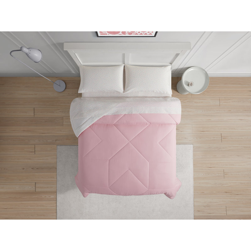 Cooling Technology 5-Piece Bed in a Bag, Queen Comforter + 5 Additional Pieces, Pink
