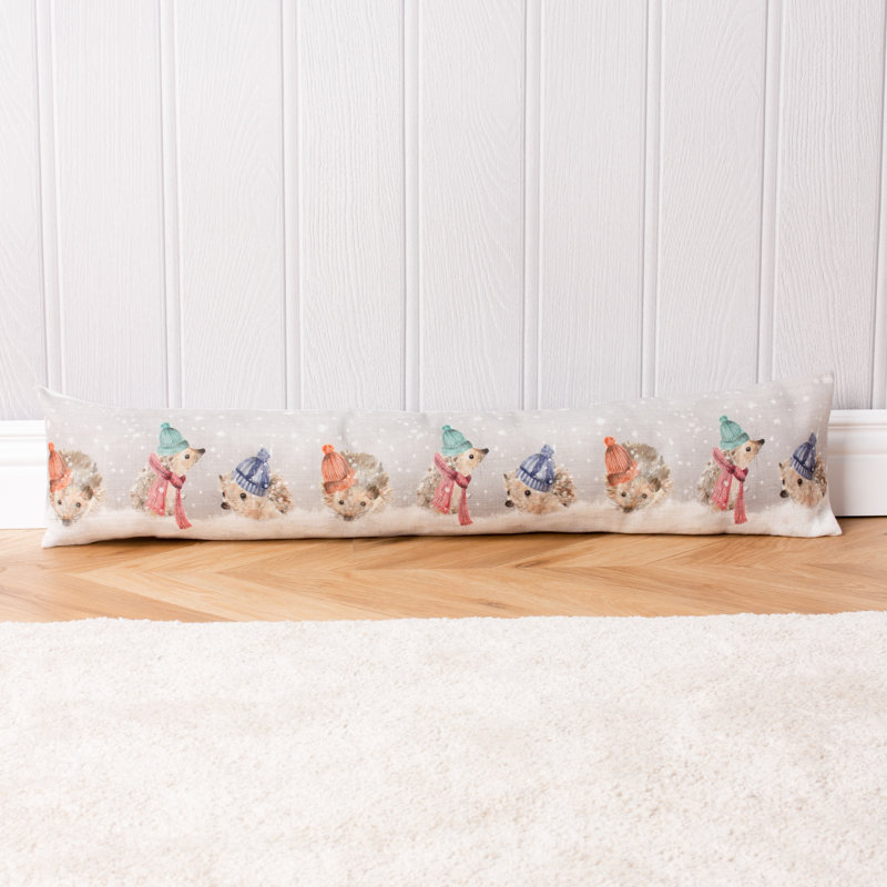 Snowy Hedgys Rectangular Floor Cushion Cover