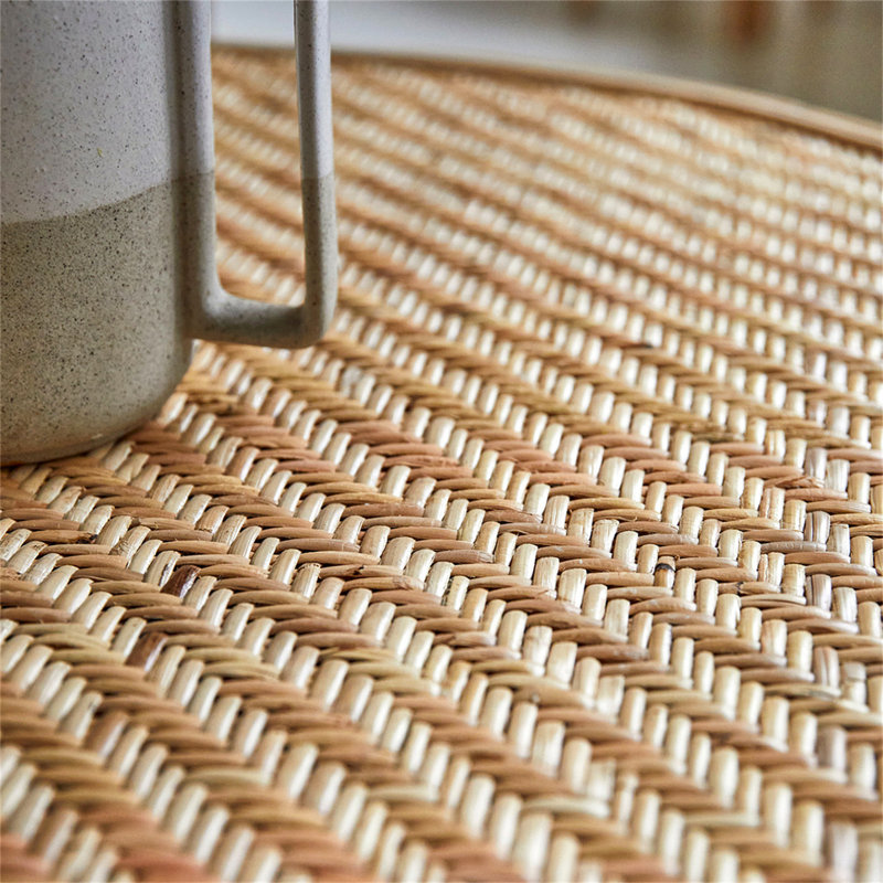 Coffee table made of rattan
