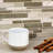 Olive Engineered Stone Linear Mosaic Tile-40613371