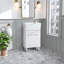 Armoire de salle de bain 19 "avec lavabo en céramique