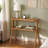 24.6'' Tall End Table Side Table With 2-Tier Storage Shelves And Solid Wood Legs(1 PCS)-1284300853-1303939214