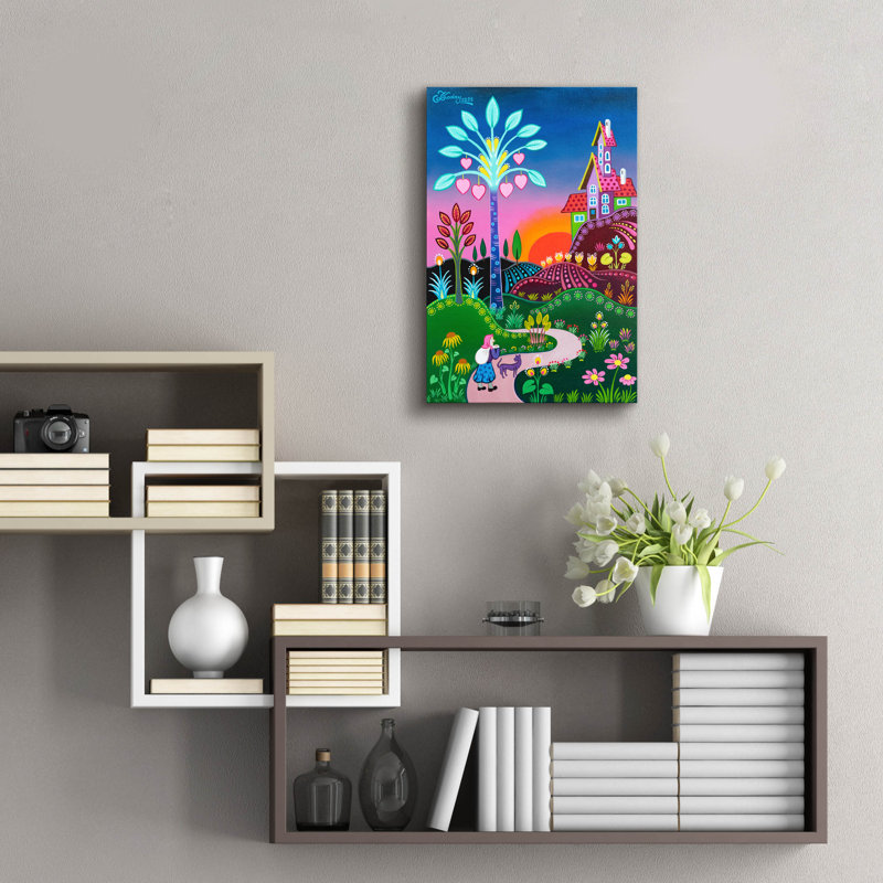  «Hearts Grow On Trees» par Koday, art mural en verre acrylique, 16 po x 24 po, H 24 po x l 16 po