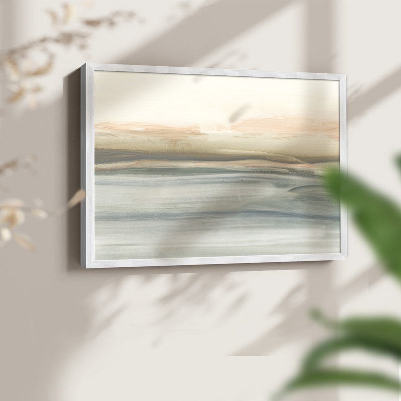 Atlantic Sunrise II -Framed Print - Restickable, 22" H x 28" W, White