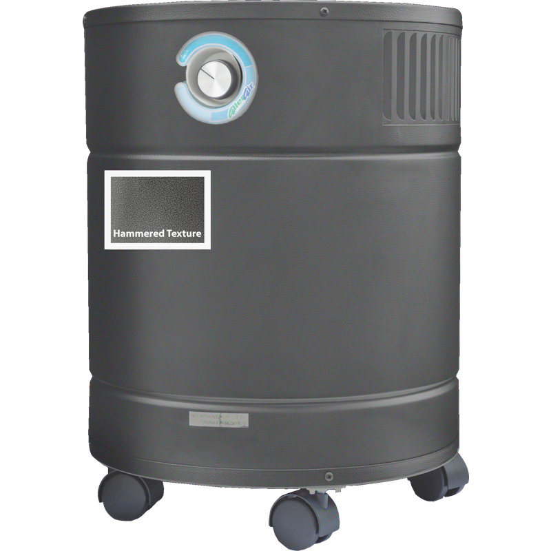 White HEPA Filter Odor Absorbing Air Purifier with Wheels