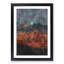Moon over the Red Mountains in Italy - Picture Frame Painting Print-56738104-56738107
