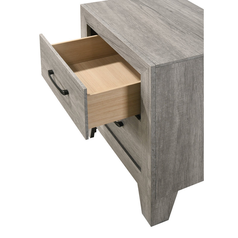 Ensemble de chambre avec lit plateforme Estol 3-1 Estol, Double, Bois flottant