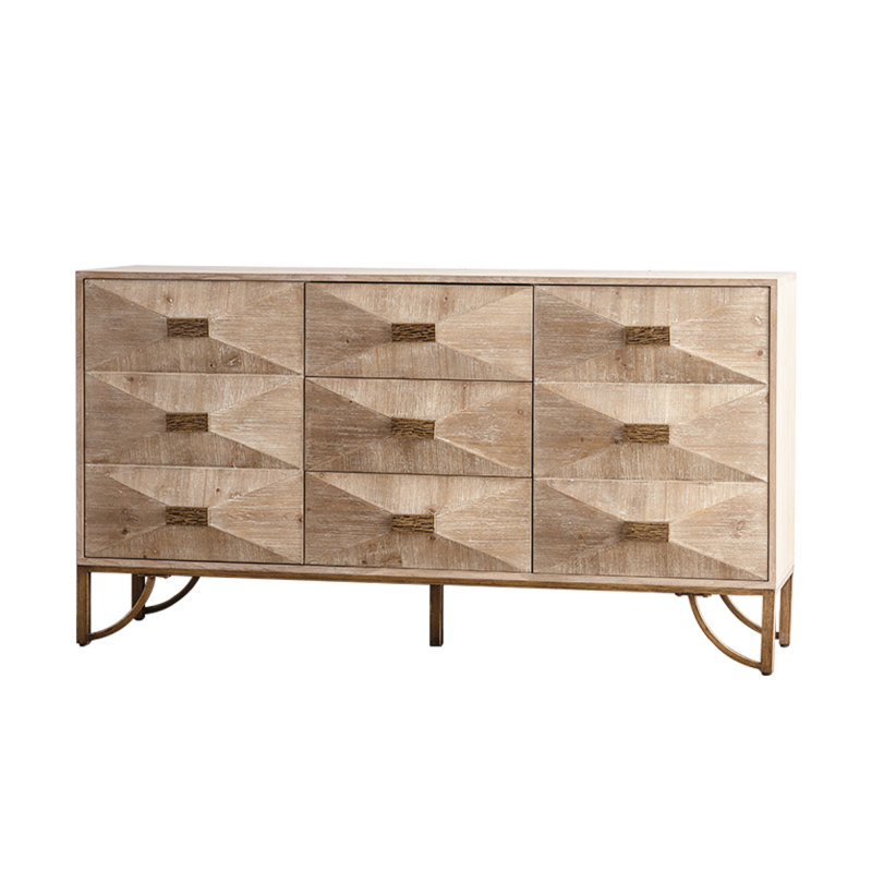 Élégant rangement en bois massif de style moderne pour la chambre à coucher et le salon