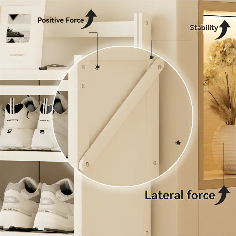 Foldable Multi-Tier Shoe Rack For Small Spaces – Bamboo Entryway Storage Shelf For Home/Apartment