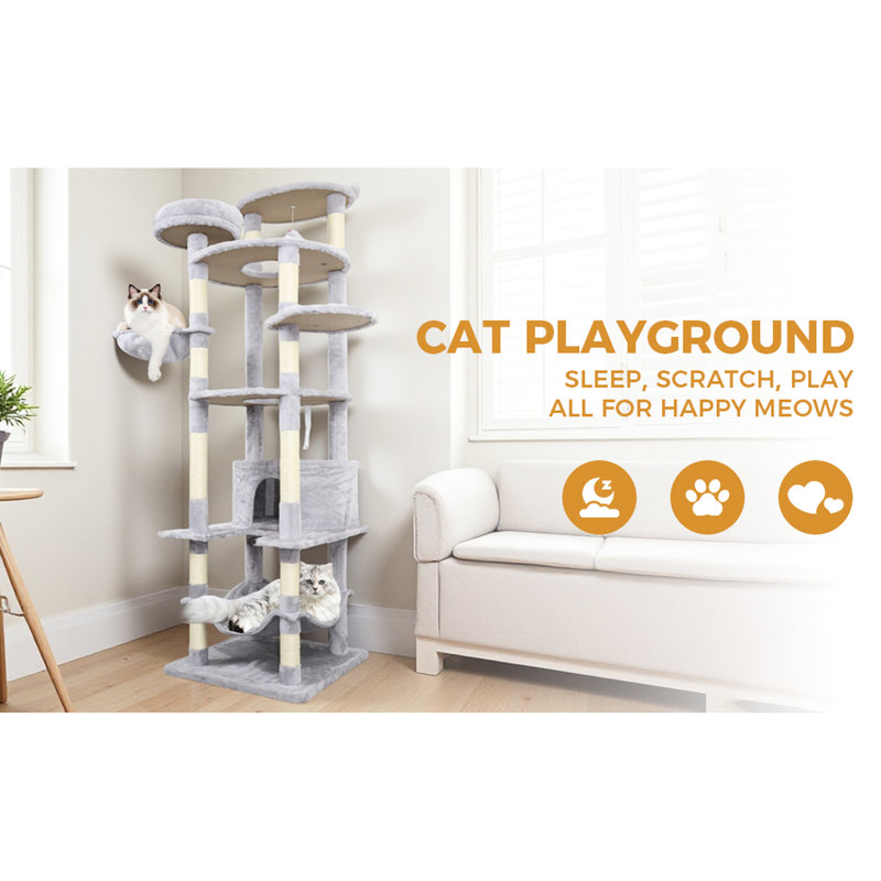 Tour pour chat Cy13 Grey, Gris