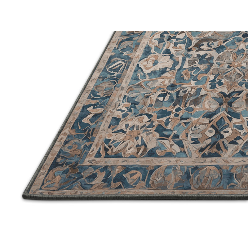 Silky Soft Plush Gray Area Rug, Round 5'
