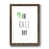 Papier, cadre noyer