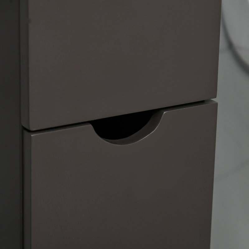 Grande armoire de rangement autoportante avec tablette à 2 niveaux et tiroirs, idéale pour les espaces étroits et une organisation efficace