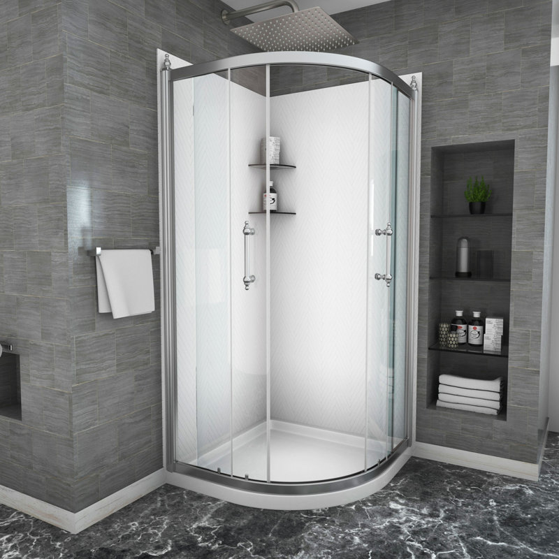 Framed Shower Door with Glass