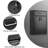 Metal Mailbox Wall Mount, Large Locking Mailbox With Key Lock, Hanging Secure Postbox, Security Key Drop Box, Collection Boxes, Black,XL Large