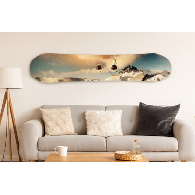 Ski Lift Snowboard Decko-Board Wall Art - 11" x 59"
