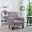 Fauteuil en mélange de polyester à motifs
