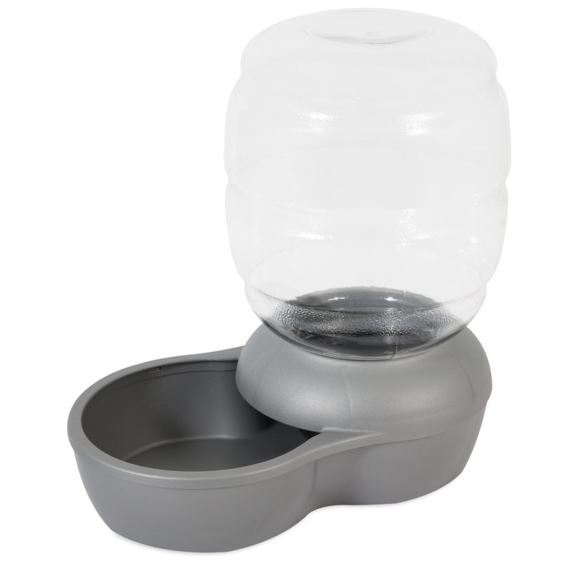 Remplacez le plat d'eau automatique, Grand (40 tasses / 320 oz liq), Argent
