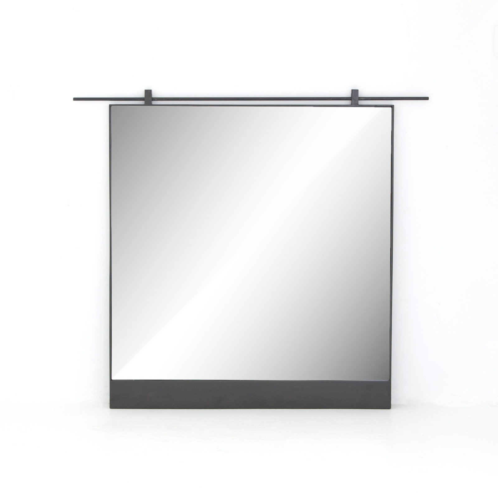 Hutton Accent Mirror, 45" x 50", Antiqued Iron