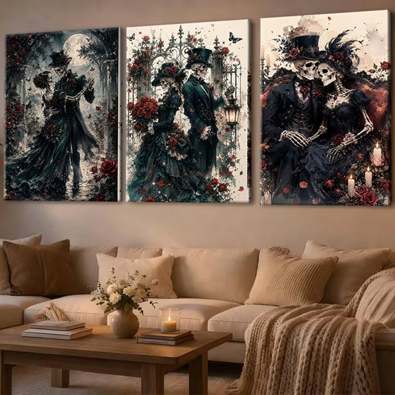 3 Piece Wrapped Canvas Wall Art, 60cm H x 40cm W