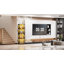 4-Tier Corner Display Cabinet With 3 Color Lights, Bookcase With Human Body Sensor For Collectibles