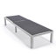 Chaise longue d'extérieur en métal avec table Khalli-1191715239