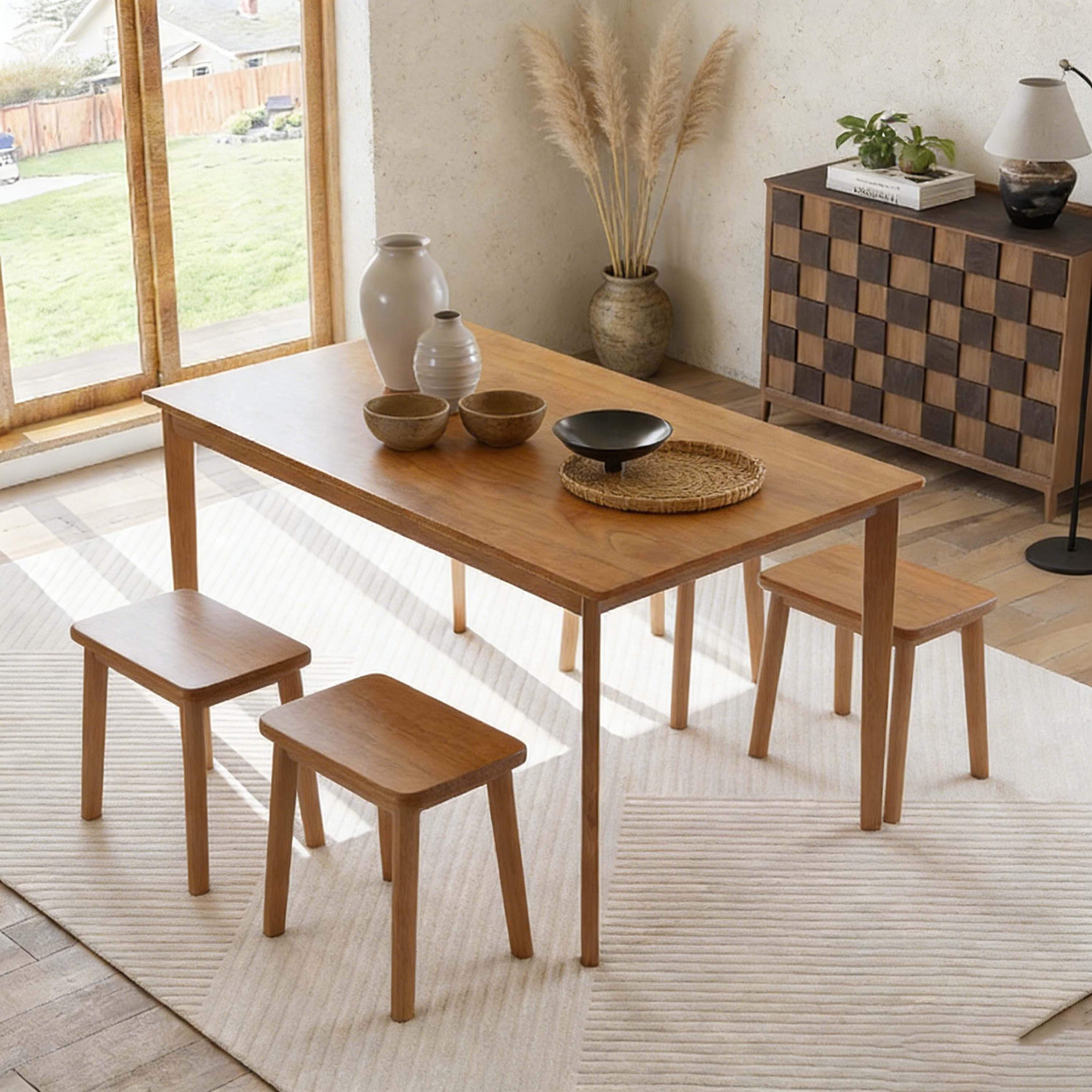 George Oliver Rectangular dining table Scandinavian simple wind ...