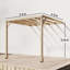 Outsunny 3 x 3 m Lean-To Wooden Pergola Kit Stable Structure-122949023