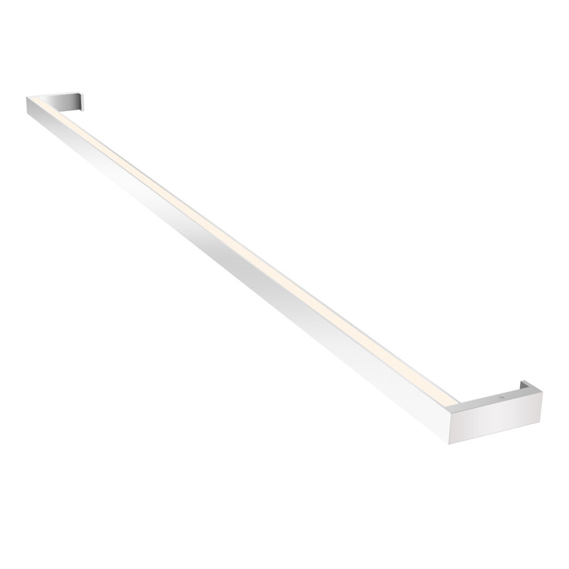 Bright Satin Aluminum Thin-Line 48" LED Sconce