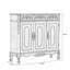 Banc de rangement vert en bois manufacturé