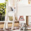 Lits pour enfants peu encombrants avec rangement, lit mezzanine simple en bois aggloméré, chambre d'enfant moderne