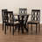 4 - Person Solid Wood Top Four Leg Dining Set-556073869-642078063