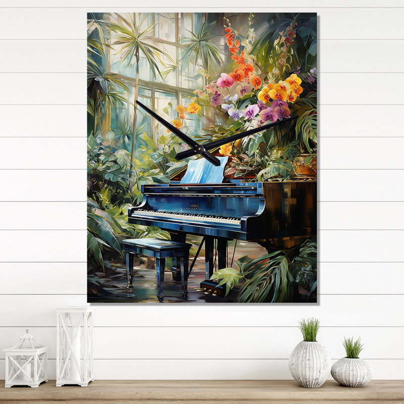 Basilico - Music Piano Très horloges murales, Grand