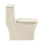 Toilette carrée une pièce à double chasse 1,1 / 1,6 GPP Concorde en bisque-1125190075-1125190072