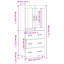 Tetteh 2 Door Manufactured Wood Wardrobe-1319850132