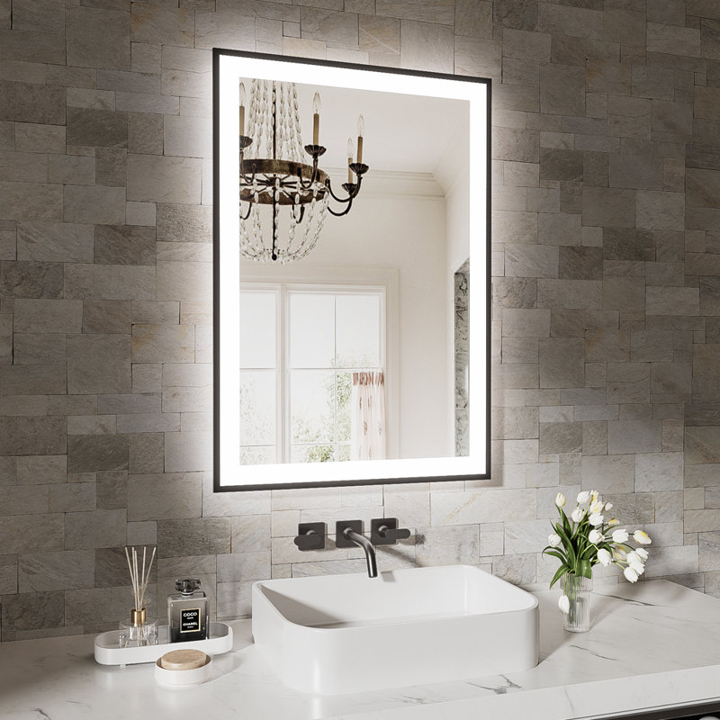 20x28 Inch Frameless LED Bathroom Mirror,Smart Mirror